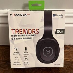 Morphe Tremors On-Ear Wireless Headphones - Black